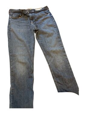 rag & bone Straight Jeans in Medium Blue Wash